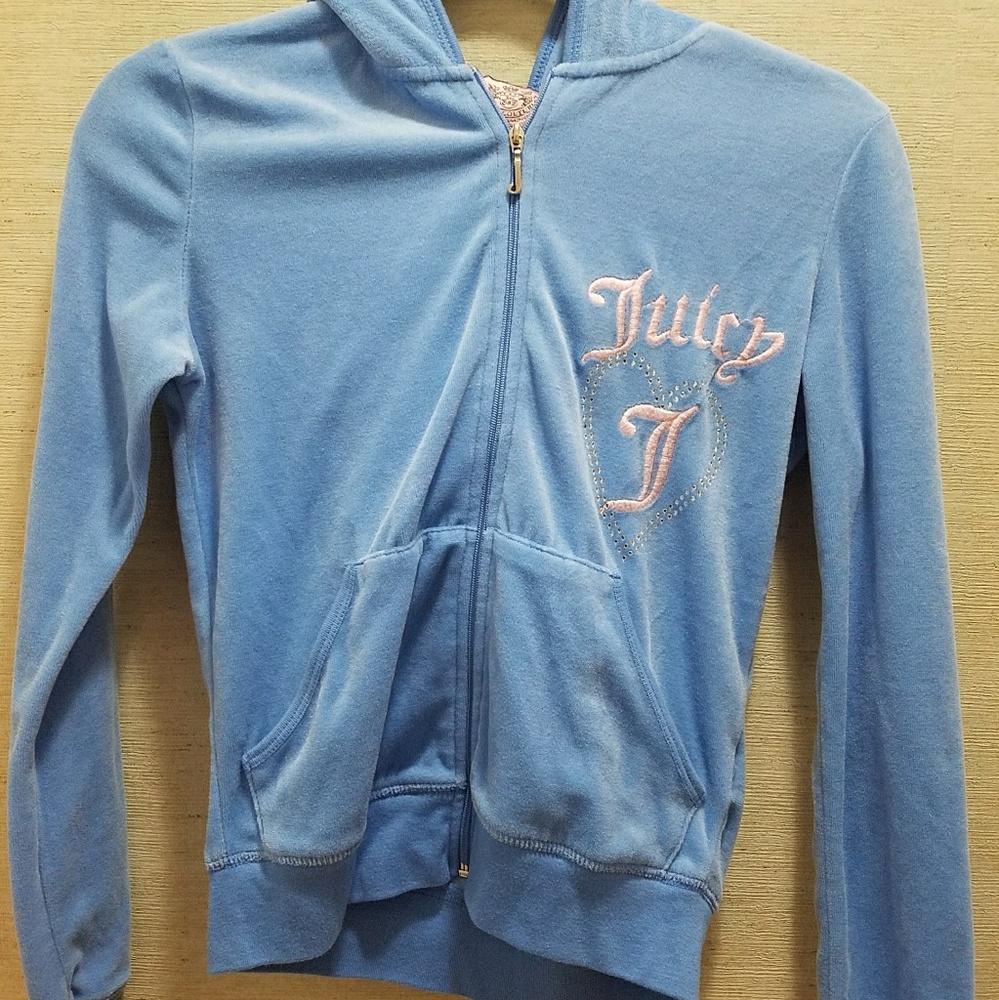 Juicy Couture velour embellished hoodie